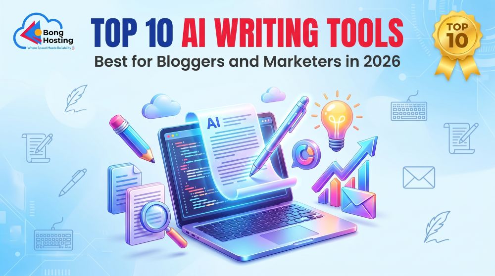 Top 10 AI writing tools for bloggers and marketers 2026
