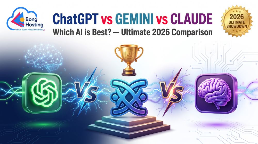 ChatGPT vs Gemini vs Claude 2026 ultimate AI comparison which is best BongHosting